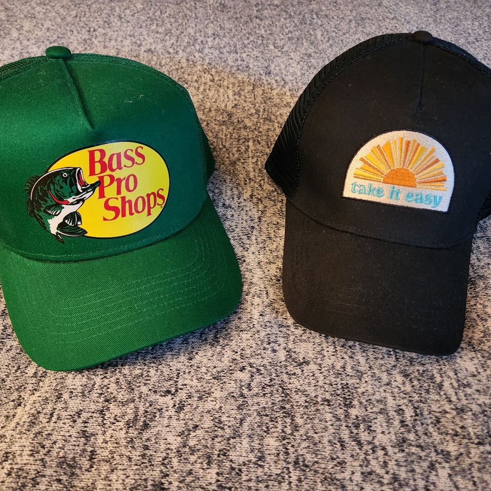 Set Of Two Snap Back Hats